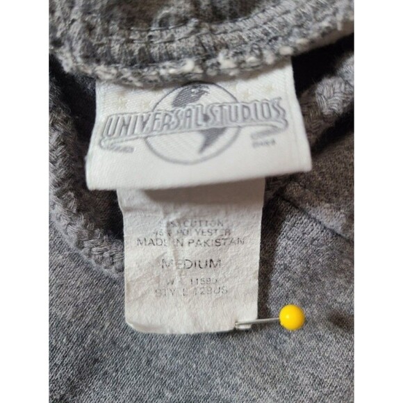Universal Studios Gray Hoodie Size M Pink Logo Theme Park Souvenir Sweatshirt - Picture 4 of 7